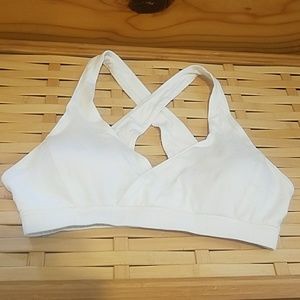 Crossback organic cotton bralette